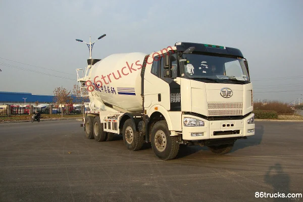 FAW Jiefang J6P 370 hp 8X4(12 wheels) concrete mixer truck (CIMC brand) Exterior (3) | 86Trucks