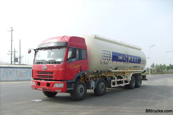 FAW Jiefang Aowei (J5P) 280 ch 8X4(12 roues) camion citerne pour matériaux en poudre (marque Lingyu) Extérieur (3) | 86Trucks