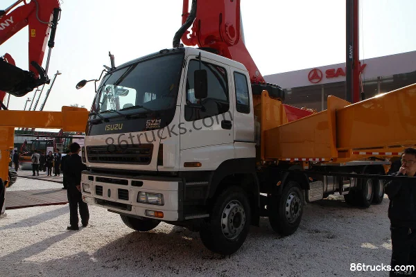 SANY 56m concrete pump truck (Isuzu chassis) Exterior (3) | 86Trucks