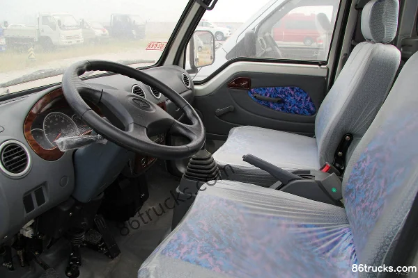 Tangjun Sailing 1.1L 61hp 4X2(6 wheels) Gasoline 2.9m Single Row Flatbed Mini Truck Cab (2) | 86Trucks