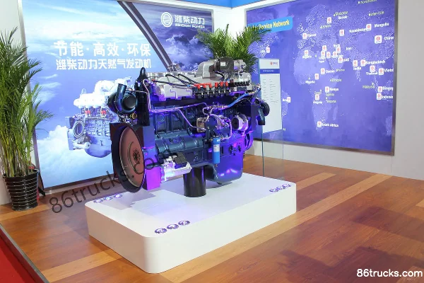 Weichai WP12NG380E40 380 hp 12L China IV Natural Gas Engine Exterior (2) | 86Trucks