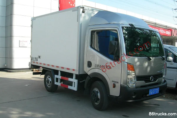 Zhengzhou Nissan Cabstar 130hp 4X2(6 wheels) 3m Single Row Van Light Truck Exterior (2) | 86Trucks