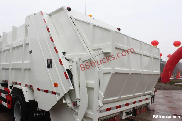Sinotruk HOWO 266 hp 4X2(6 wheels) Garbage Truck (Qingzhuan Brand) Body (1) | 86Trucks