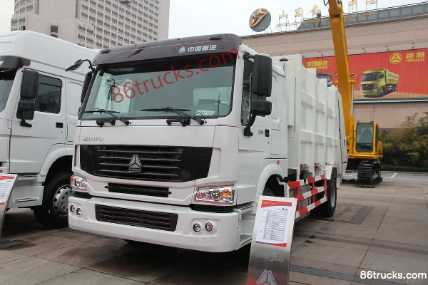 Sinotruk HOWO 266 hp 4X2(6 wheels) Garbage Truck (Qingzhuan Brand) Exterior (3) | 86Trucks