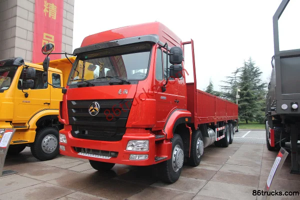 Sinotruk Haohan J7B heavy truck 340 hp 8X4(12 wheels) 9.5 m flatbed cargo truck Exterior (2) | 86Trucks