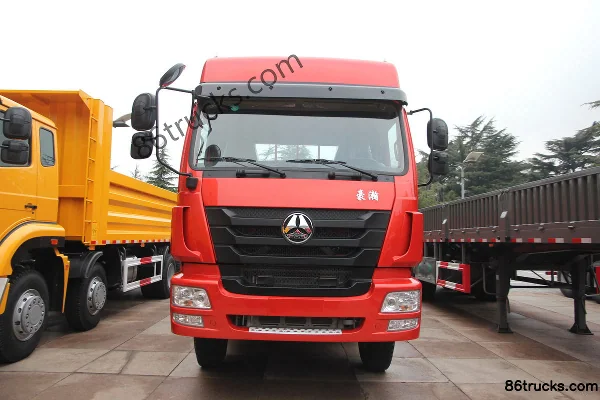 Sinotruk Hohan J7B Heavy Truck 380 hp 8X4(12 wheels) 9.5m Flatbed Cargo Truck Exterior