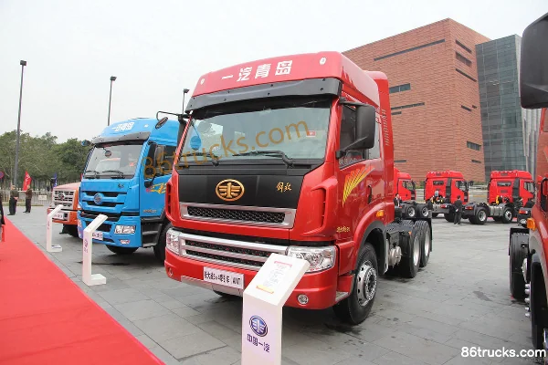 FAW Jiefang Qingdao Xindewei Heavy Truck 390hp 6X4(10 wheels) Tractor Truck Exterior