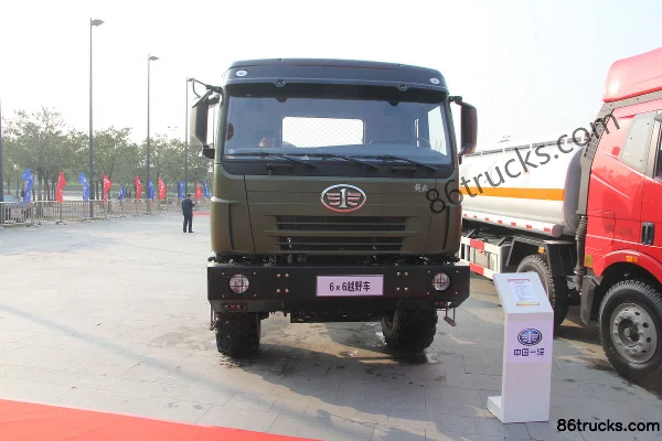 FAW Jiefang Aowei (J5P) Heavy Truck Off-road 290hp 6X6(10 wheels) Sides Cargo Truck Exterior