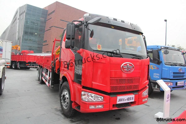 FAW Jiefang J6M 260hp 6X4(10 wheels) truck-mounted crane Exterior (3) | 86Trucks