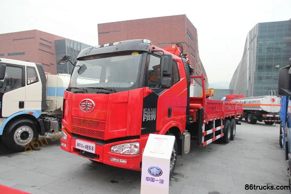 FAW Jiefang J6M 260hp 6X4(10 wheels) truck-mounted crane Exterior (2) | 86Trucks