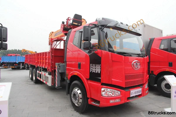FAW Jiefang J6M 260hp 6X4(10 wheels) truck-mounted crane Exterior (3) | 86Trucks