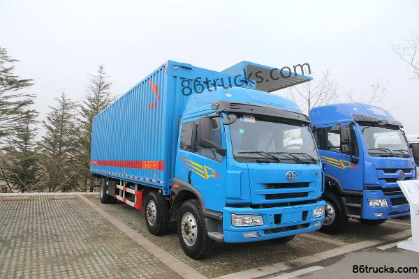 FAW Jiefang Qingdao Hanwei (J5M) camion lourd, 220 ch, 6X2(8 roues) , camion porteur à fourgon de 9,5 m avec cabine couchette Extérieur (2)