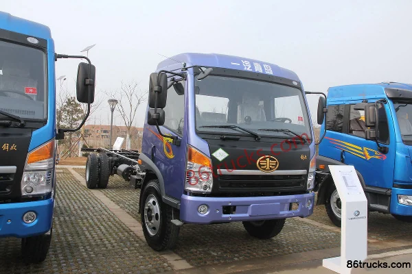 FAW Jiefang Qingdao Sailong camion porteur moyen 194 ch 4X2(6 roues) 7,2 m camion porteur à benne fermée cabine avancée Extérieur (3) | 86Tr