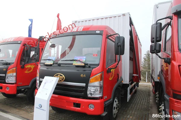 FAW Jiefang Qingdao Sailong camion porteur 164 ch 4X2(6 roues) 6,8 m cabine approfondie fourgon Extérieur (2) | 86Trucks