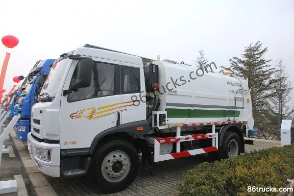FAW Jiefang Hanwei J5M 180hp 4X2(6 wheels) Garbage Truck (Qingte Brand) Exterior (2) | 86Trucks