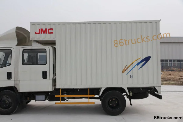 JMC Kairui 800 120 ch 4X2(6 roues) camion léger fourgon cabine double 3,1 m Carrosserie (2) | 86Trucks