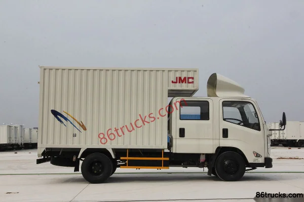 JMC Kairui 800 120 ch 4X2(6 roues) camion léger fourgon cabine double 3,1 m Extérieur (3) | 86Trucks