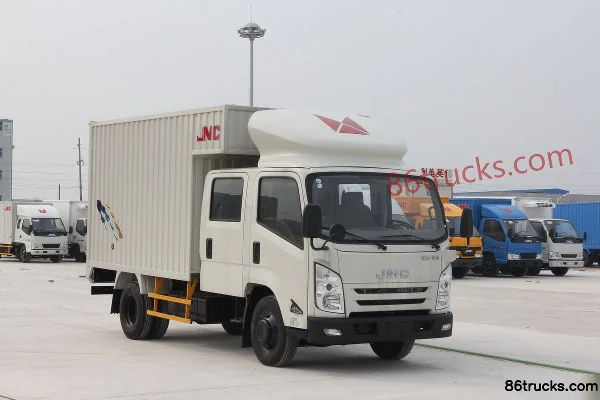 JMC Kairui 800 120 ch 4X2(6 roues) camion léger fourgon cabine double 3,1 m Extérieur (2) | 86Trucks
