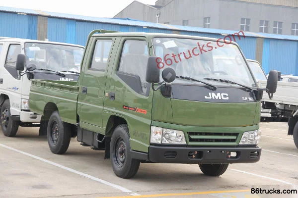 JMC Kaiyun 109hp 4X2(6 wheels) 2.2m Double Row Flatbed Light Truck Exterior (2) | 86Trucks