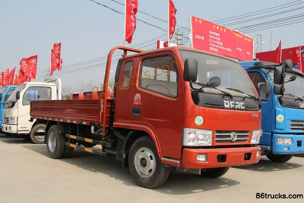 Dongfeng Kaipute E280 116hp 4X2(6 wheels) 3.9m semi-panel flatbed light truck Exterior (2) | 86Trucks