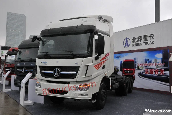 Beiben V3 camion lourd 380 ch 6X4(10 roues) tracteur routier LNG Extérieur (3) | 86Trucks