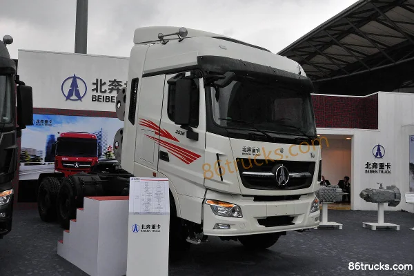 Beiben V3 camion lourd 380 ch 6X4(10 roues) tracteur routier LNG Extérieur (2) | 86Trucks