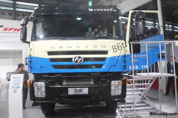 SAIC Hongyan Genlyon 400hp 8X4(12 wheels) Garbage Truck (China IV) Exterior (3) | 86Trucks