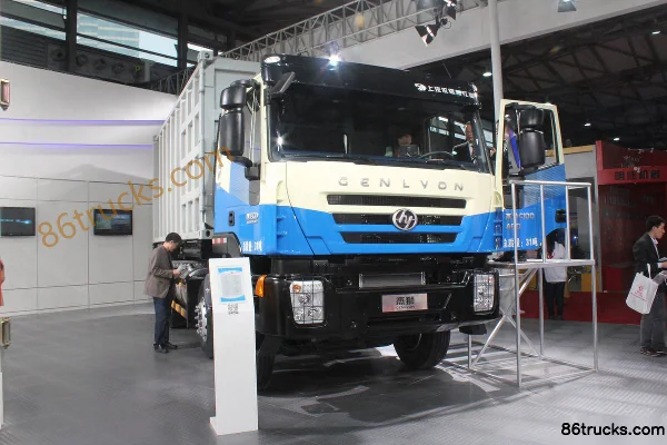 SAIC Hongyan Genlyon 400hp 8X4(12 wheels) Garbage Truck (China IV) Exterior