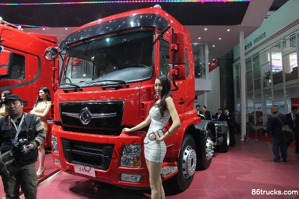 Dongfeng Commercial Vehicle Tianlong Heavy Truck 340 hp 6X2(8 wheels) Tractor Truck (Code D760) Exterior (2) | 86Trucks