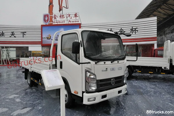 Jinbei Jinyun 110hp 4X2(6 wheels) 4.2m single-row flatbed light truck (export model) Exterior (2) | 86Trucks