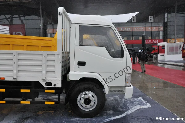 Jinbei Jinyun 110hp 4X2(6 wheels) 4.2m single-row flatbed light truck Body (1) | 86Trucks