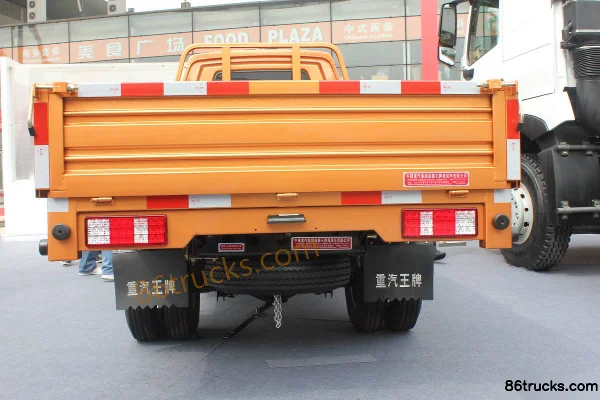 Sinotruk Wangpai série 7 62 ch 4X2(6 roues) empattement 3050 3,1 m camion léger plateau à ridelles monoplace Carrosserie (3) | 86Trucks