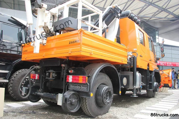 Mercedes-Benz Unimog série 230 ch 4X4(6 roues) véhicule de travail rail-route (modèle U400) Extérieur (2) | 86Trucks