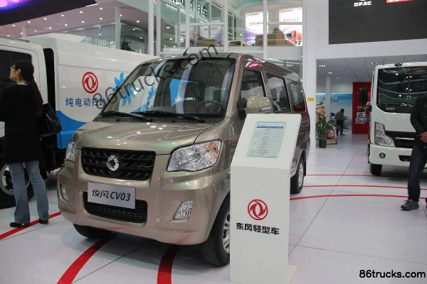 Dongfeng Junfeng CV03 70 ch 1.0L fourgonnette (couleur sable doré) Extérieur (3) | 86Trucks