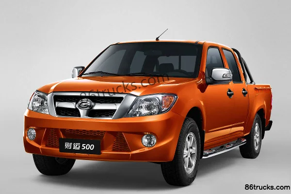GAC Gonow Caiyun 500 Series Standard 2.8L Diesel Pickup Truck Cab (2) | 86Trucks