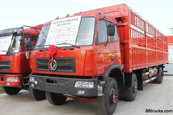 Dongfeng Longteng camion porteur 230 ch 6X2(8 roues) 9,6 m LNG à ridelles Extérieur (3) | 86Trucks