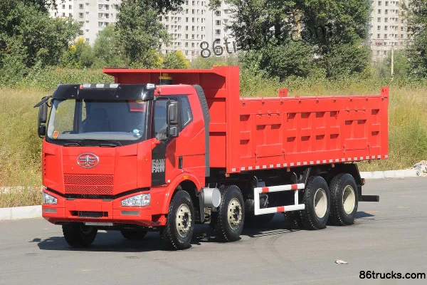 FAW Jiefang J6P camion lourd 370 ch 8X4(12 roues) camion benne 8 m Extérieur (3) | 86Trucks