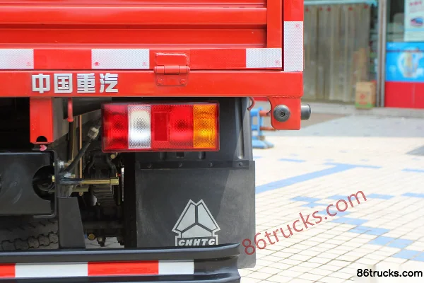 Sinotruk HOWO Tongshuai 141 ch 4X2(6 roues) 4,2 m porteur à ridelles cabine simple Carrosserie (3) | 86Trucks