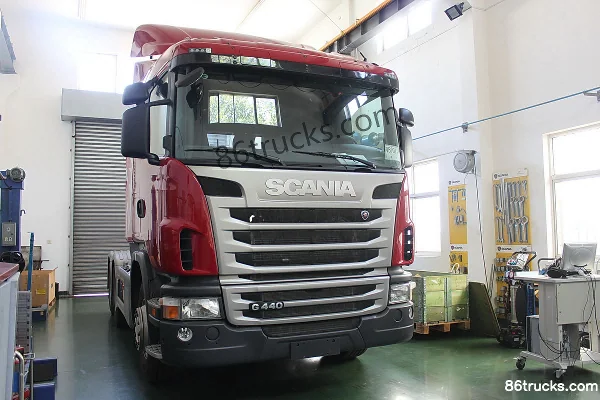 Scania série G camion lourd 440 ch 6X2R tracteur routier (modèle G440 Speed/Hilly) Extérieur (3) | 86Trucks