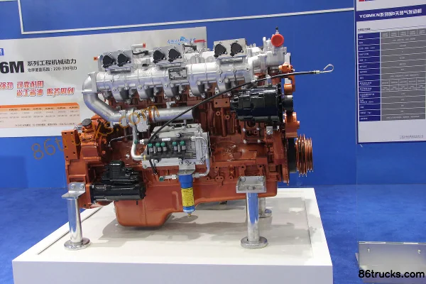 Yuchai YC6MK375N-50 375 hp 10.3L China V Natural Gas Engine Exterior