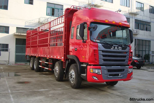 JAC Gallop K3W Heavy Truck 290 hp 8X4(12 wheels) 9.5m Crew Cab Stake Truck Exterior (3) | 86Trucks