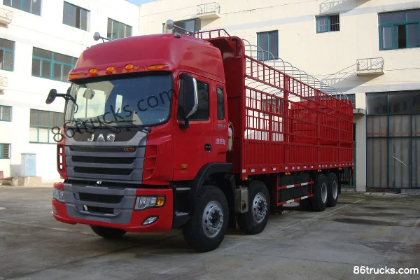 JAC Gallop K3W Heavy Truck 290 hp 8X4(12 wheels) 9.5m Crew Cab Stake Truck Exterior (2) | 86Trucks