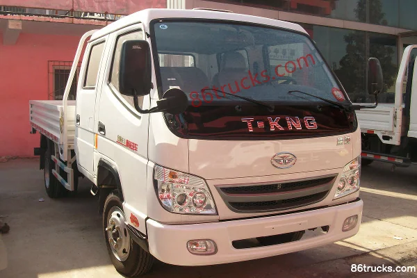 Tangjun Ouling Jinlika 95 hp 4X2(6 wheels) 3.3m double-row flatbed light truck Exterior (2) | 86Trucks