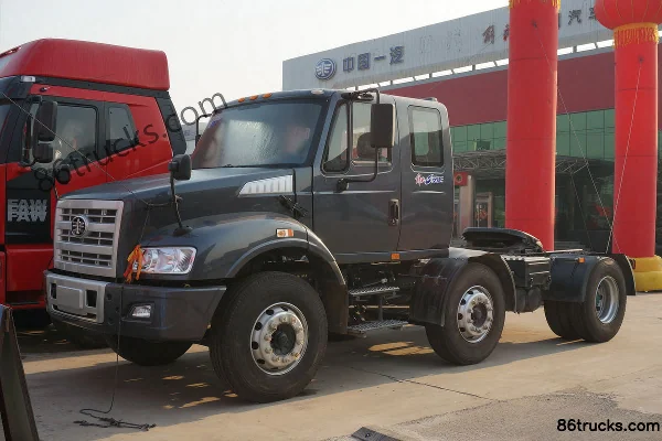 FAW Liute Xin'anjie (L5R) Heavy Truck 390 hp 6X2(8 wheels) Dangerous Goods Cabover Tractor Truck Exterior (3) | 86Trucks