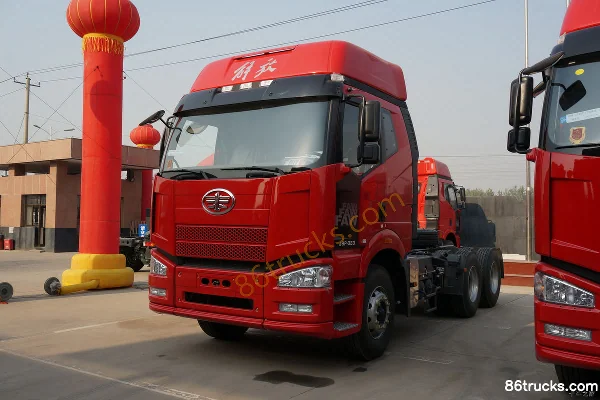 FAW Jiefang J6P camion lourd, version composite, 350 ch 6X4(10 roues) tracteur routier Extérieur (3) | 86Trucks