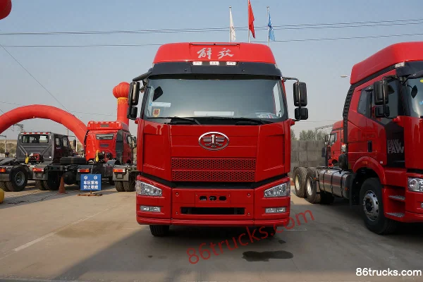 FAW Jiefang J6P camion lourd, version composite, 350 ch 6X4(10 roues) tracteur routier Extérieur (2) | 86Trucks