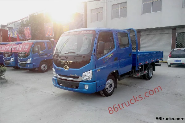 Shijun Scat 102 ch 4X2(6 roues) camion léger 3,2 m avec ridelles et cabine double Extérieur (2) | 86Trucks