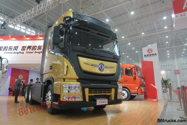Dongfeng Commercial Vehicle Tianlong Flagship KX 480hp 6X4(10 wheels) AMT Automatic Tractor Truck Exterior (3) | 86Trucks