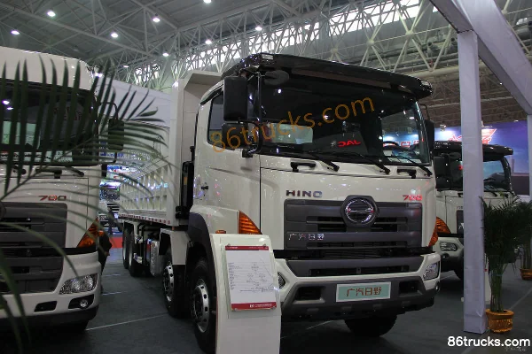 GAC HINO 700 Series Heavy Truck 350 hp 8X4(12 wheels) 8m Dump Truck Exterior (2) | 86Trucks