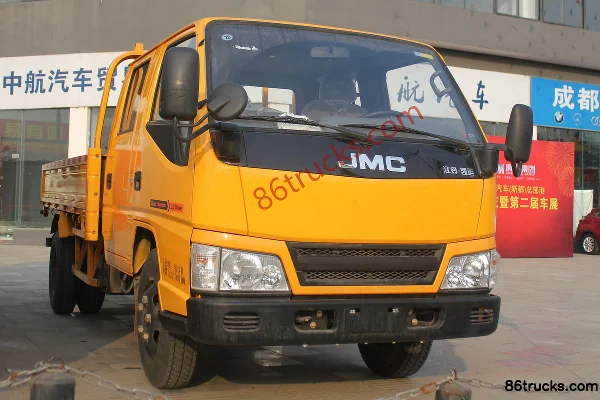 JMC New Kaiyun 116hp 4X2(6 wheels) 3.2m double-row flatbed light truck Exterior (2) | 86Trucks